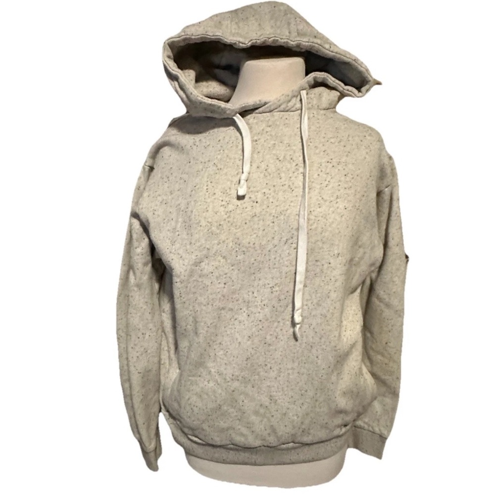 Bonobos Large Slim Hoodie Oatmeal Cotton Blend Slub Athleisure EUC Speckle
